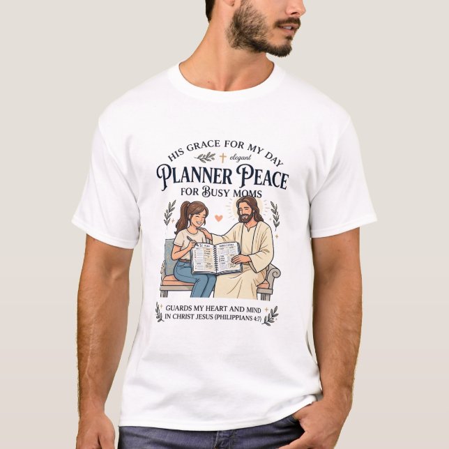 Jesus Hemlärare Mamma Planerare Tröja Tro Baserad  (Framsida)