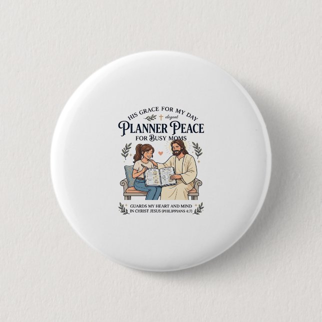 Jesus Hemlärare Mamma Planner Tröja Tro Baserad De Knapp (Framsida)