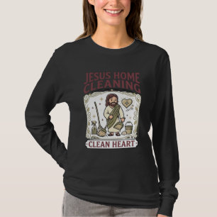 Jesus Hemstädning Rent Hjärta Jesus Hemstädning T Shirt