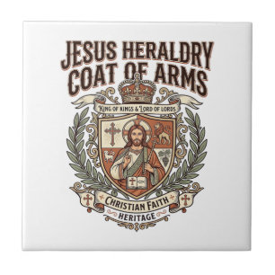 Jesus heraldik vapen Jesus heraldik vapen Ar Kakelplatta