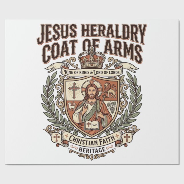Jesus heraldik vapen Jesus heraldik vapen ar Presentpapper (Platt)