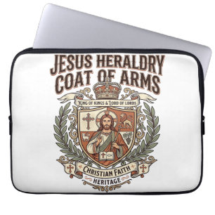 Jesus heraldik vapensköld Jesus heraldik vapensköl Laptop Fodral