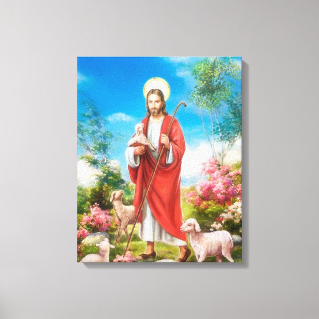 Jesus herde canvastryck (Framsida)