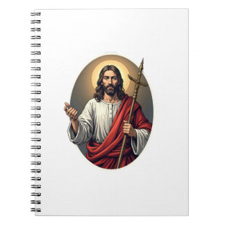 Jesus Herde Crest Vintage Gravyr T-shirt Anteckningsbok