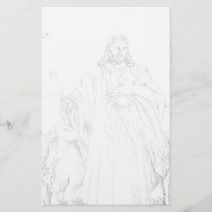 Jesus Herde Stationsmateriel Brevpapper