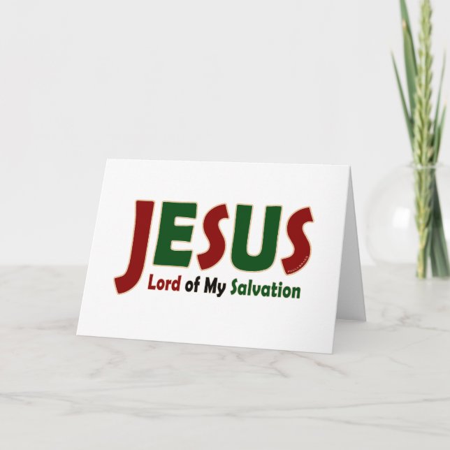 JESUS: Herre för frälsningen Kort (Framsida)
