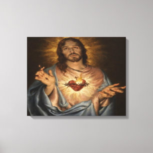 Jesus hjärta canvastryck