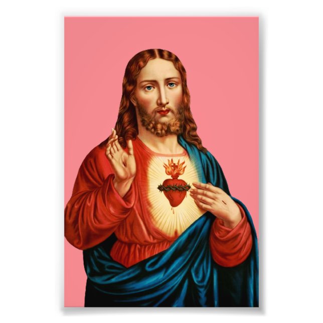 Jesus hjärta i Helig Fototryck (Framsidan)