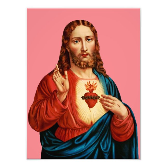 Jesus hjärta i Helig Fototryck (Framsidan)