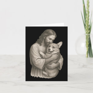 Jesus Holding Corgi Kort