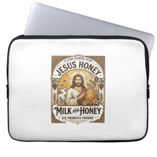 Jesus Honung Mjölk Och Honung Jesus Honung Mjölk H Laptop Fodral