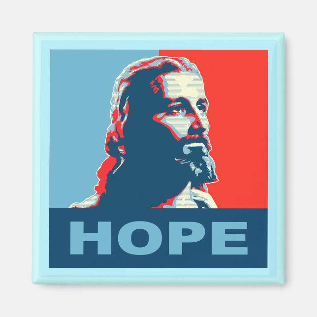 Jesus Hope Magnet Square (Framsidan)