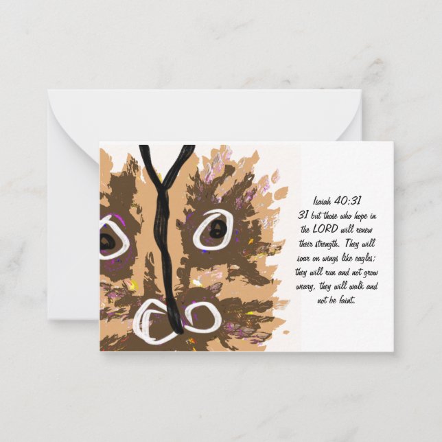 Jesus hopp anteckningskort (Framsida)