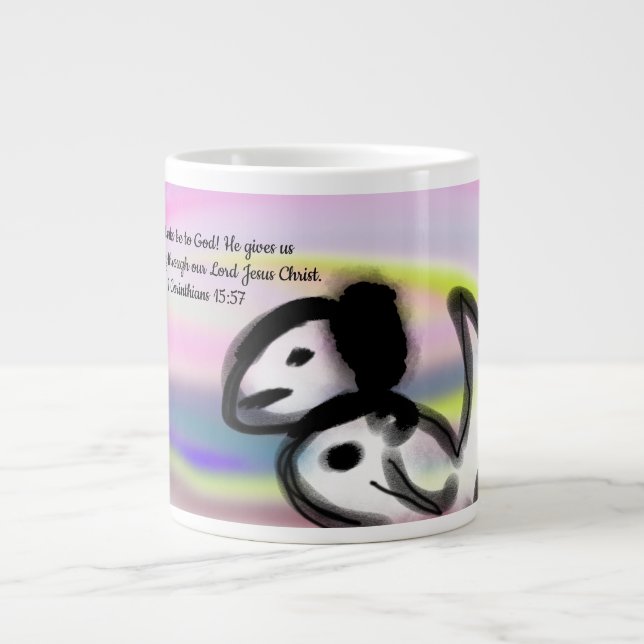 Jesus hopp  jumbo mugg (Framsidan)