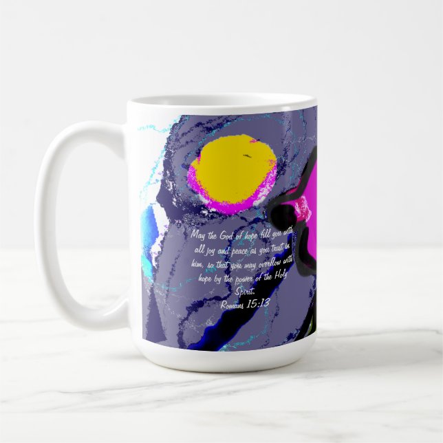 Jesus hoppas vatten kaffemugg (Vänster)