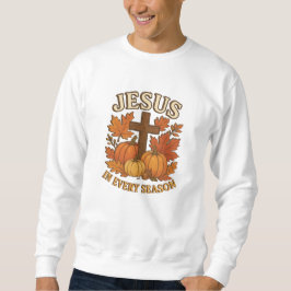 Jesus - Höst - Kristet Lång Ärmad Tröja