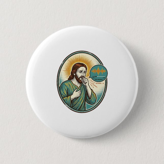 Jesus hostar mitt i röstmeddelande ljudmeddelandet knapp (Framsida)