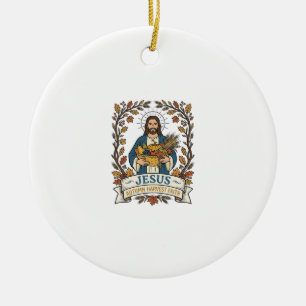 Jesus Höstskörd Tro Jesus Höstskörd Ch Julgransprydnad Keramik