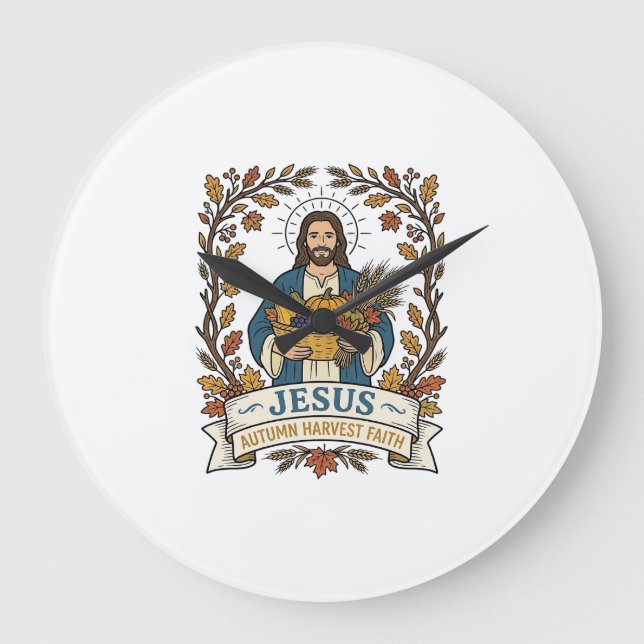 Jesus Höstskörd Tro Jesus Höstskörd Ch Stor Klocka (Framsida)