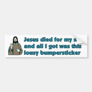 Jesus humor bildekal