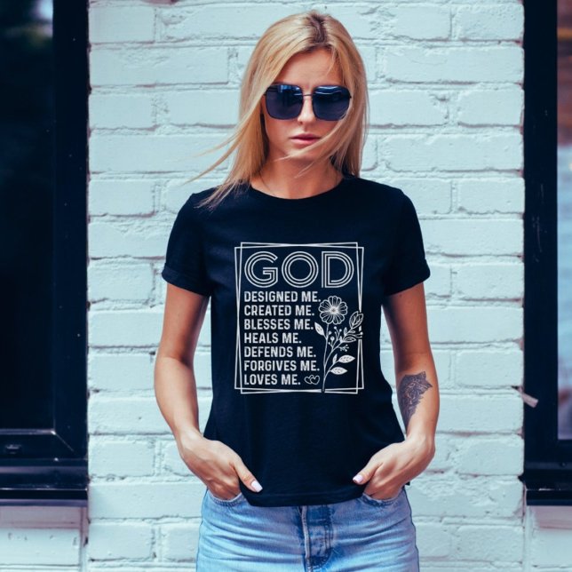 Jesus hur den sanna kristne guden citerar t shirt (Skapare uppladdad)
