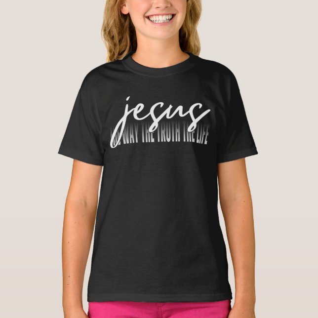 Jesus hur sanningen om livet t shirt (Framsida)