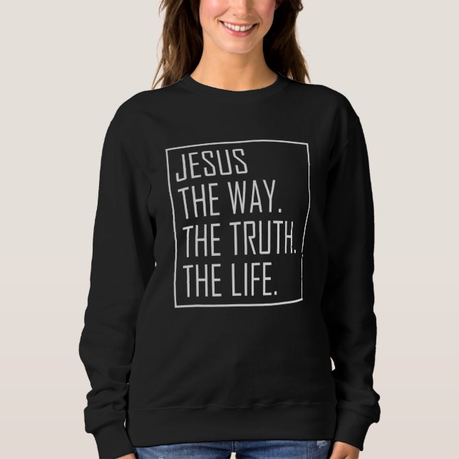 Jesus hur sanningen om livet t shirt (Framsida)