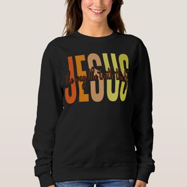 Jesus hur sanningen om livet t shirt (Framsida)