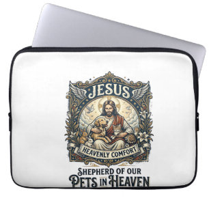 Jesus Husdjur Minnes T-Shirt Kristet Grafik Laptop Fodral