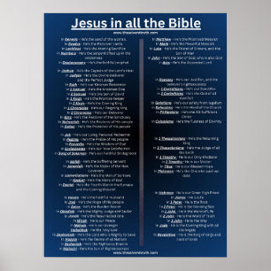 Jesus i alla bibeln - 18 x 24 poster