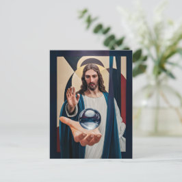 Jesus i den nykubanska arvsmuren Modern Abstrakt W Vykort