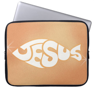 "Jesus" i "Fish Shape Christian Pastor gift" Laptop Fodral