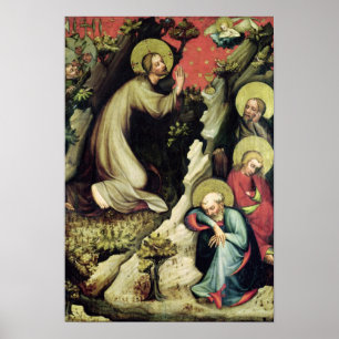 Jesus i Gethsemane Garden Poster