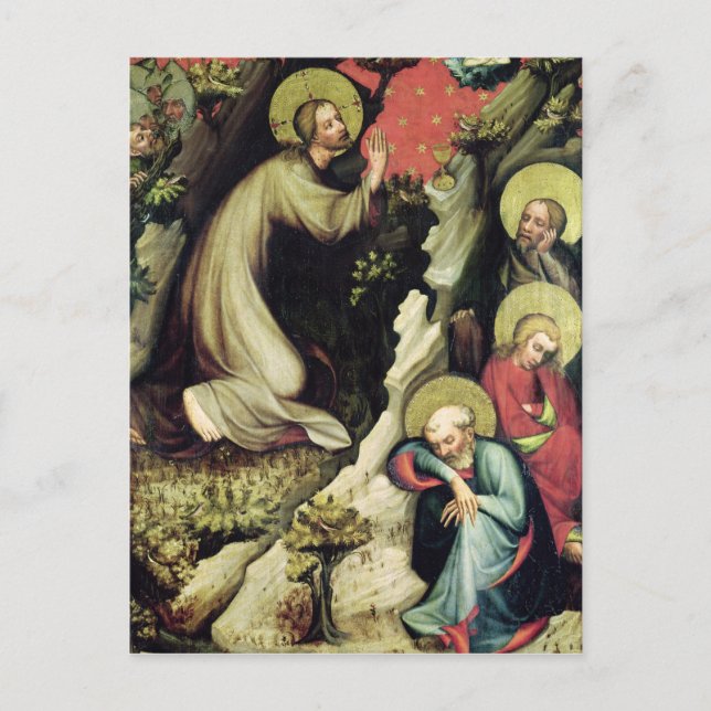 Jesus i Gethsemane Garden Vykort (Framsida)