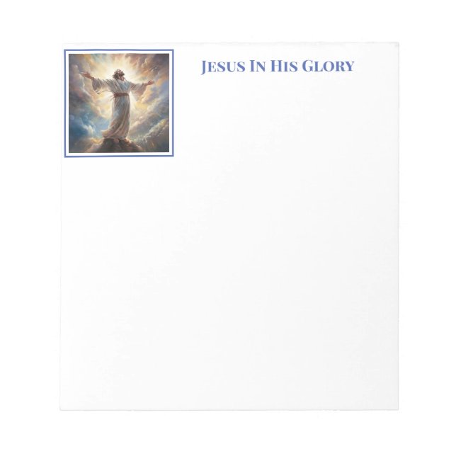 Jesus i Glory Anteckningsblock (Framsida)
