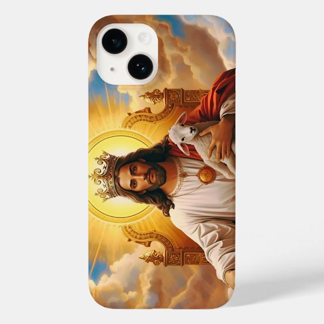 Jesus i himmelriket iPhone-fodral (Baksida)