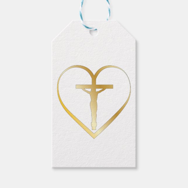 Jesus i hjärtat presentetikett (Framsidan)