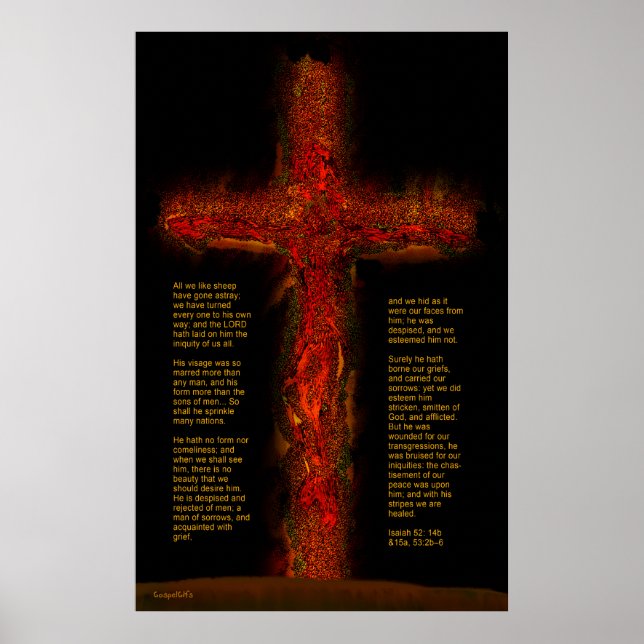 Jesus i Isaiah 53 Poster (Framsidan)