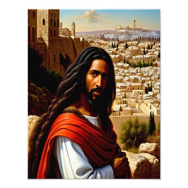 Jesus i Jerusalem Fotoutvidgning Fototryck (Framsidan)
