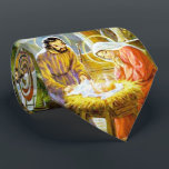 Jesus i jultomhet slips<br><div class="desc">Baby Jesus ljuger i manern med Joseph och Mary tittar på ett skrämmande sätt på deras mirakel. En beundransvärt traditionell lekplats.</div>