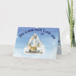 Jesus i krubban vikad jul kort