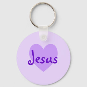 Jesus i Lila Nyckelring