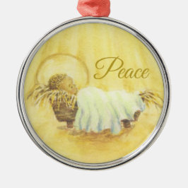 Jesus i Manger jul Ceramic Ornament