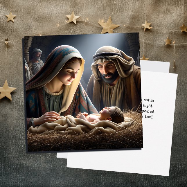 Jesus i Manger | Religiösa jul Kort (Skapare uppladdad)