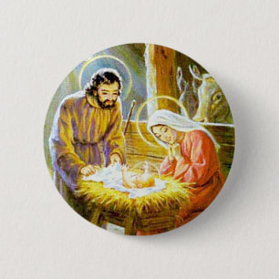Jesus i Mangerjulnativityen Knapp