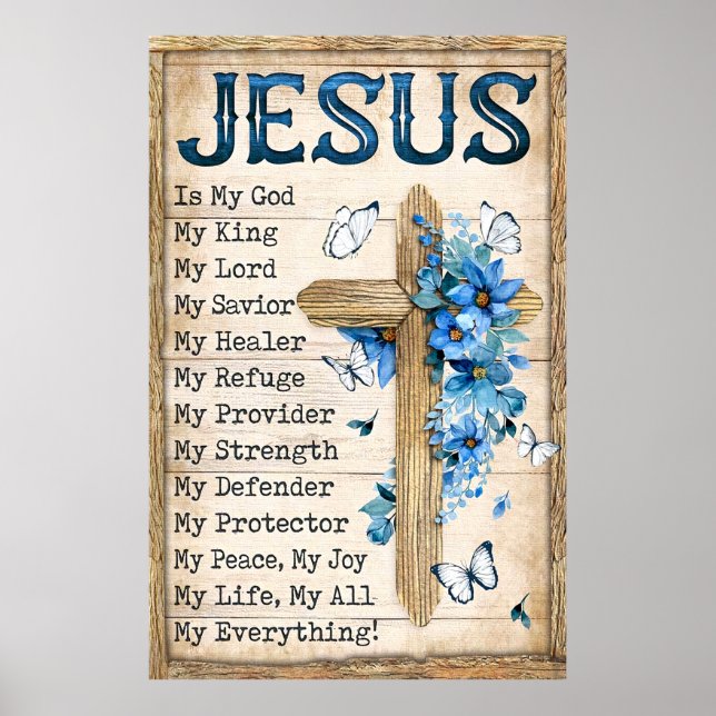 Jesus i min gud Kung min Herre Healer Poster (Framsidan)