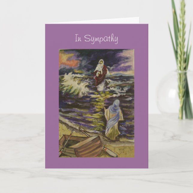 Jesus i mitt av våra stormar kort (Framsida)