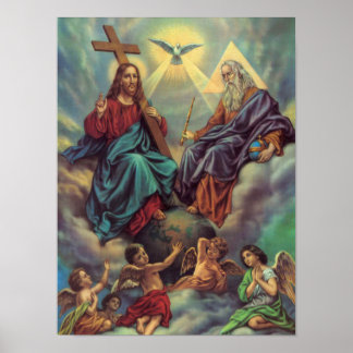 Jesus i moln poster