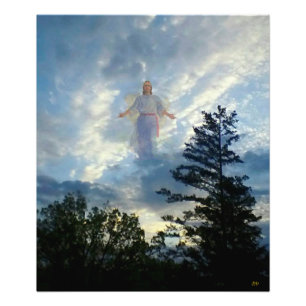 Jesus i molnen fototryck