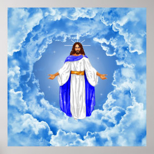 Jesus i molnen poster
